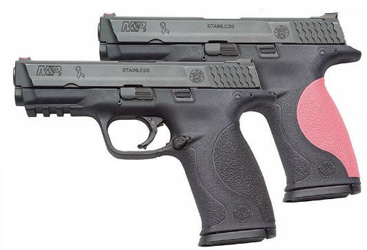 Smith & Wesson M&P Full-Size Julie Golob 9mm 4.25" 17+1 Med/Sm Blk/Pink Grip Blk