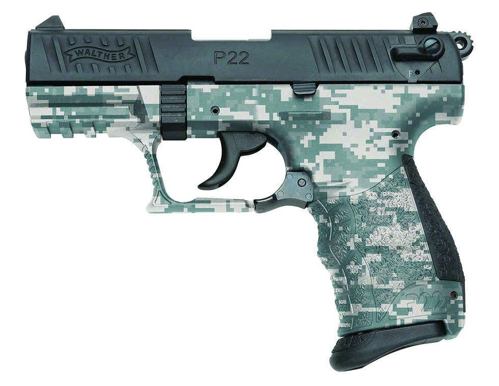 Walther P22 Auto BRS 22LR 3.4" BBL Digital Camo State Laws Apply