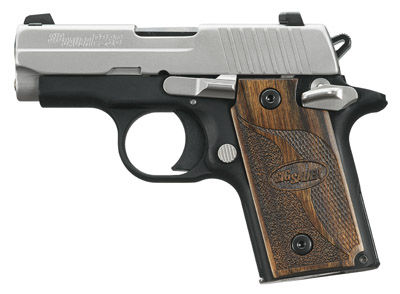 Sig Sauer P238 SAS .380 ACP 2.7" 6+1 Wood Grip Black/SS