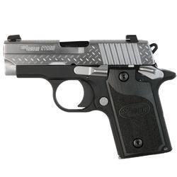 SIG Sauer P238 Diamond Plate Semi Auto Handgun .380 ACP 2.7" Barrel 6 Rounds SIG