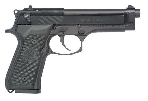 Beretta USA, M9 Commercial, 9MM, 4.90" Barrel, 10+1 Round, Black Bruniton Black