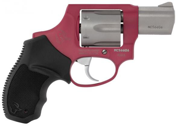 Taurus, 856 Ultra-Lite 38 SPL + P 6 Round 2" Barrel, Matte Stainless/Rouge, Blac