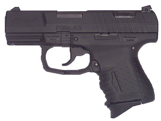Walther P99 40 Smith & Wesson 3.5" 8+1 Black Synthetic Grip Blued WAP90002