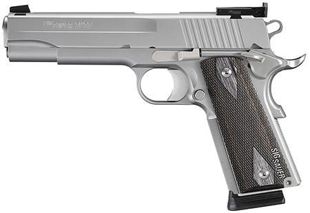 Sig Sauer 1911 Target *Ma Approved" 45 Automatic Colt Pistol (ACP) Black Wood Gr
