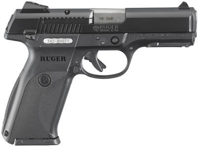 Ruger SR40 Standard 40 S&W 4.14" 15+1 Black Syn Grip Black/Black Nitride