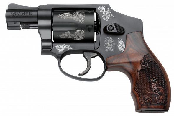 Smith & Wesson 442 1.875" 38SPL 5 Round Blued & Machine Engraved