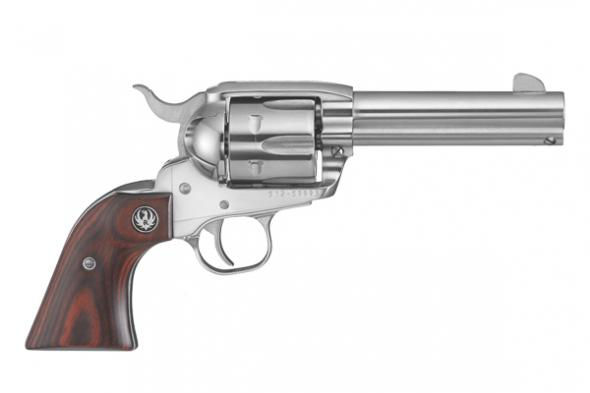 Ruger, Vaquero Convertible Cylinder, 45 LC, 45 ACP, 4.62" Barrel, 6 Shot, Wood G