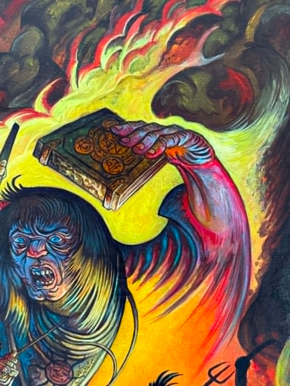 Thumbnail: Satanic Panic - Original Painting by Juan Machuca