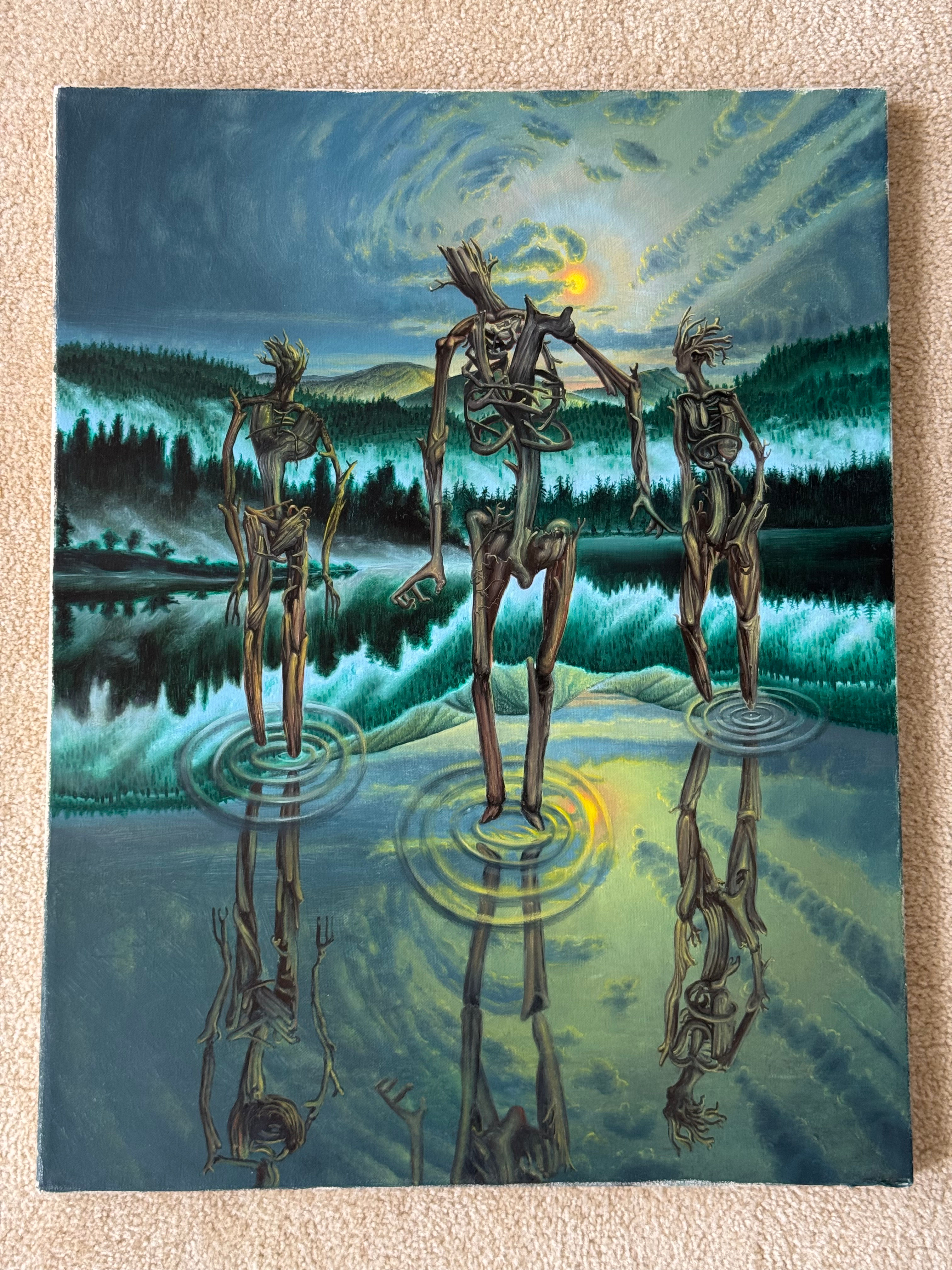 Driftwood Marrows - Original Painting by Michal Nagypal