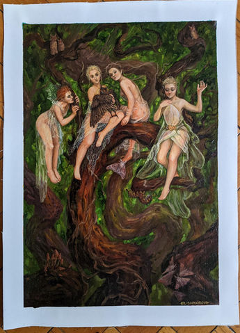 Elvria Shakirova - Alvalline Dryads Original Painting.jpg