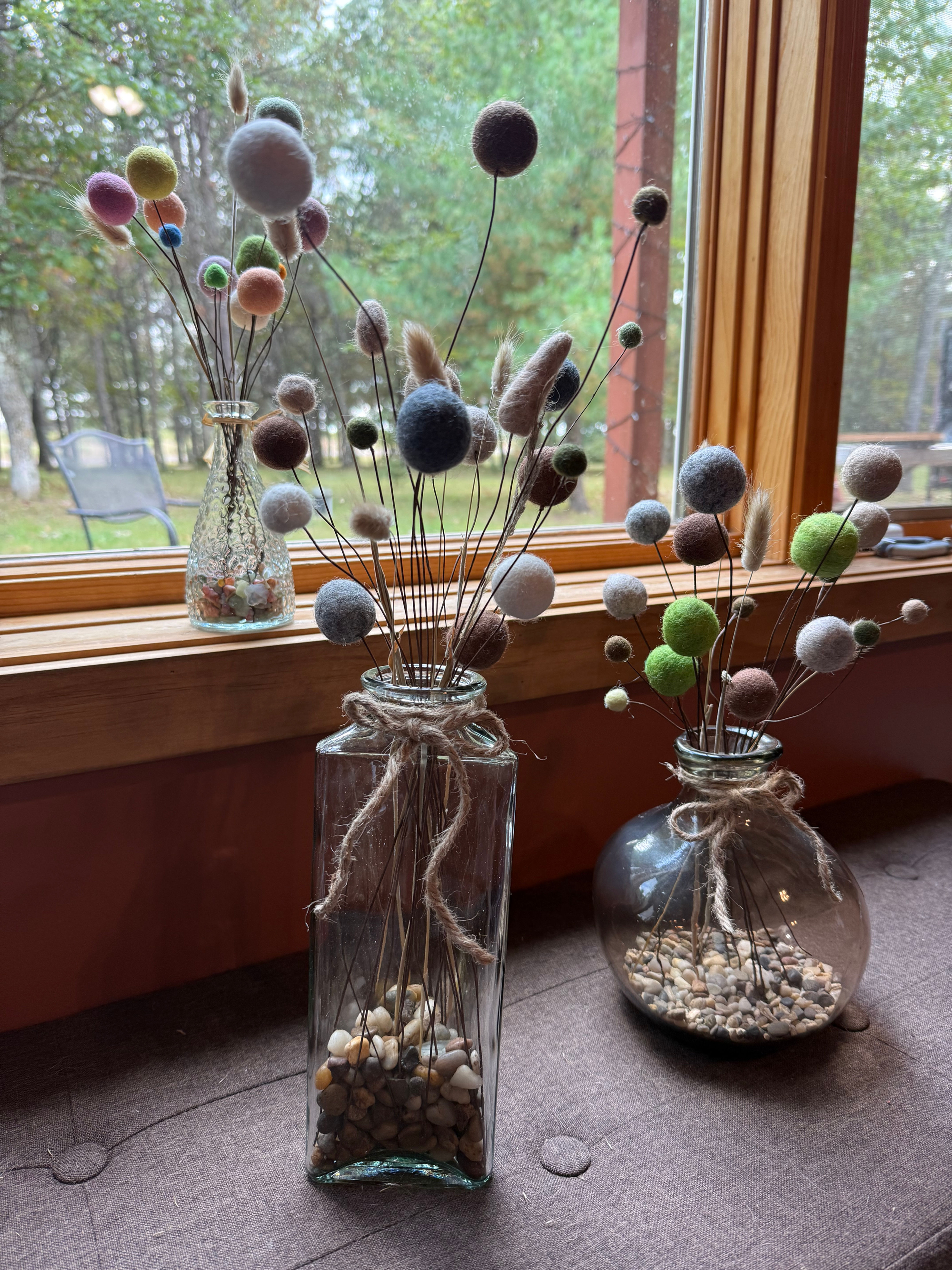 Billy Bud - Felted pom pom buds