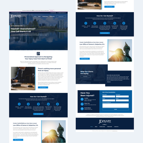 JD Injury Law website copy