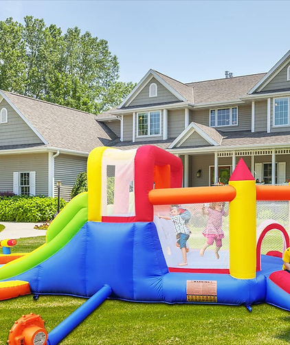 Umbalir InfIatable Bonuce House with 4 Slides _ Large Splash Pool_ Water Park with Ultra-W