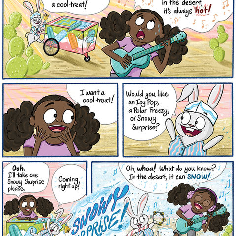 Comic for Spider Magazine, February 2021