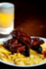 Ribs Barbecue com Fritas