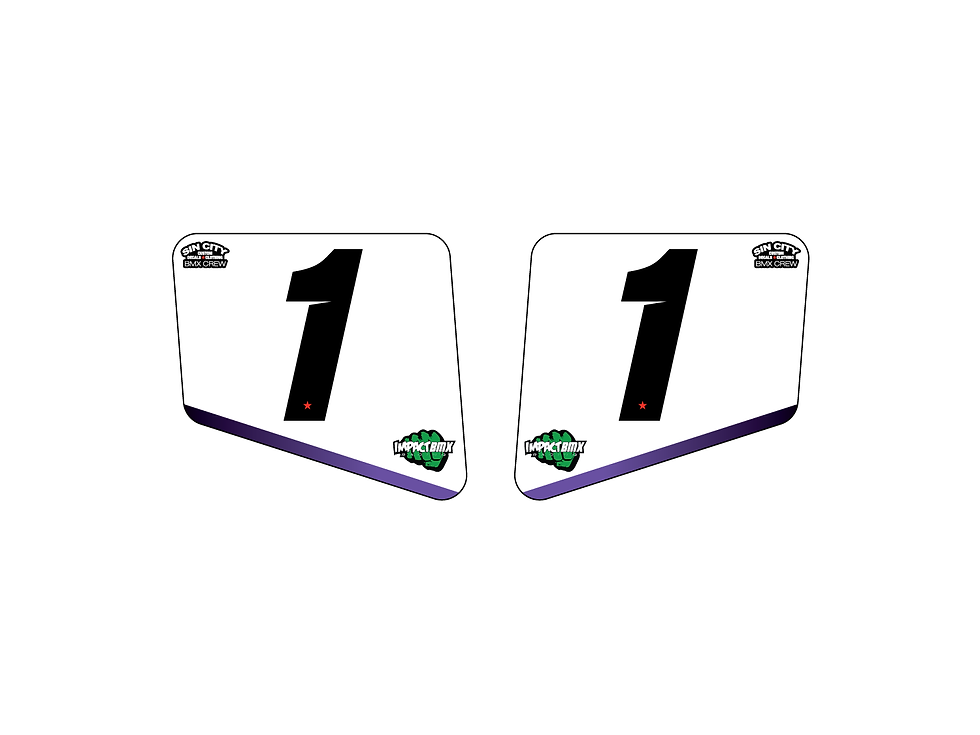 Impact Racing Sin City Side "Plate" Decal