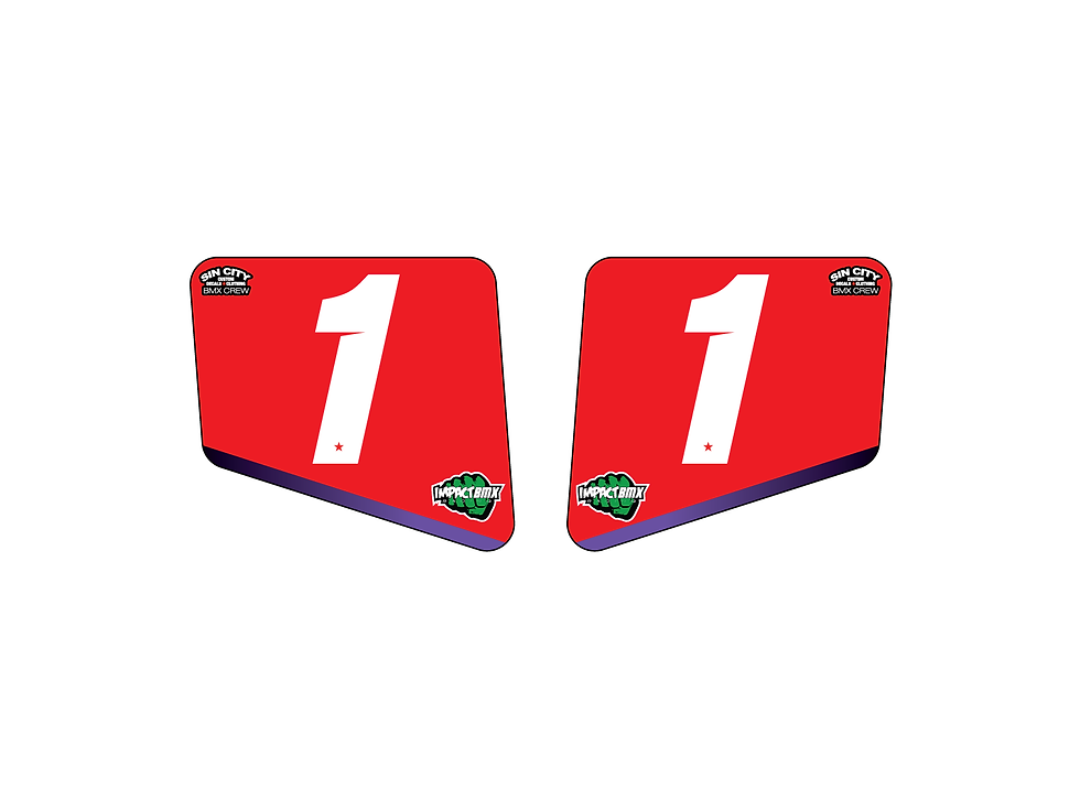 Thumbnail: Impact Racing Sin City Side "Plate" Decal