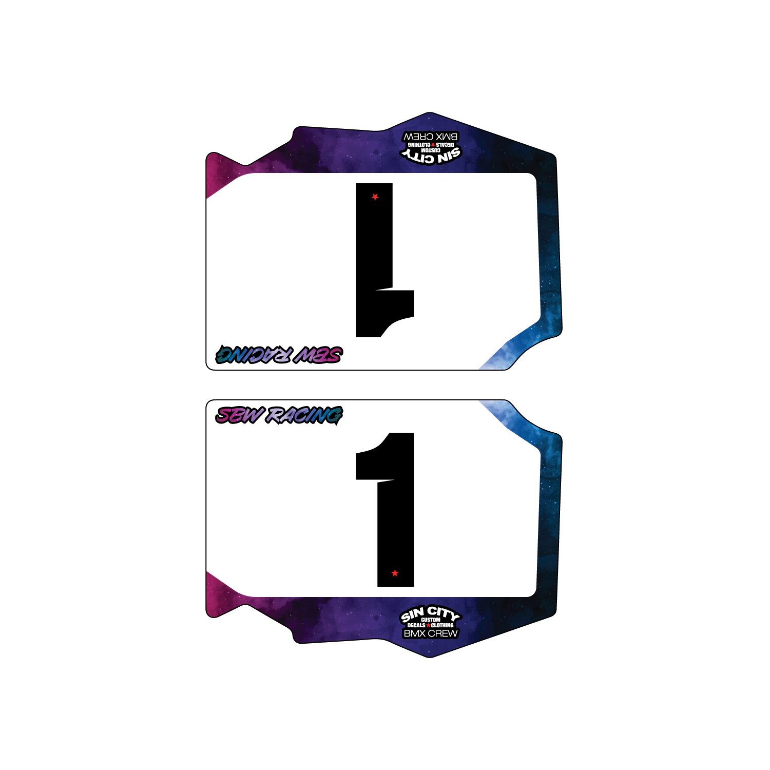 2025 SBW Racing box Side Plate Insert (Galaxy)