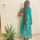 Thumbnail: Bleu / Green Flower Dress