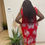 Thumbnail: Red / Burgundy Flower Dress