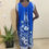 Thumbnail: Bleu / Green Flower Dress