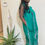 Thumbnail: Bleu / Green Flower Dress