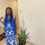 Thumbnail: Bleu / Green Flower Dress