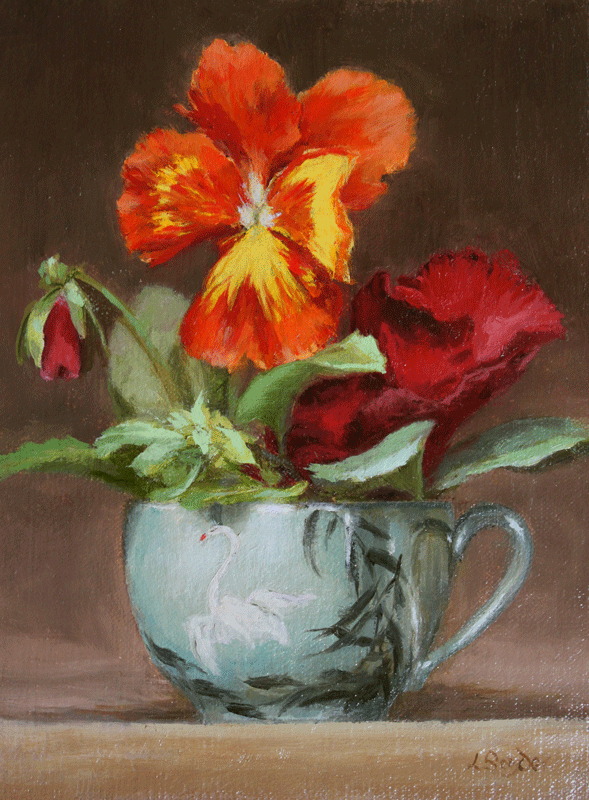 Tea Cup Pansies