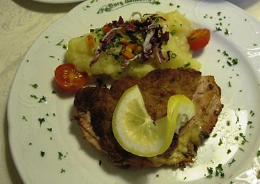 ドイツの食事。カツレツ