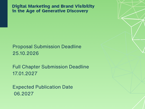 Call for Chapters: Digital Marketing and Brand Visibility in the Age of Generative Discovery