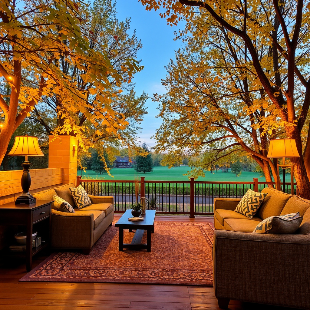 A sunny day at a short term rental