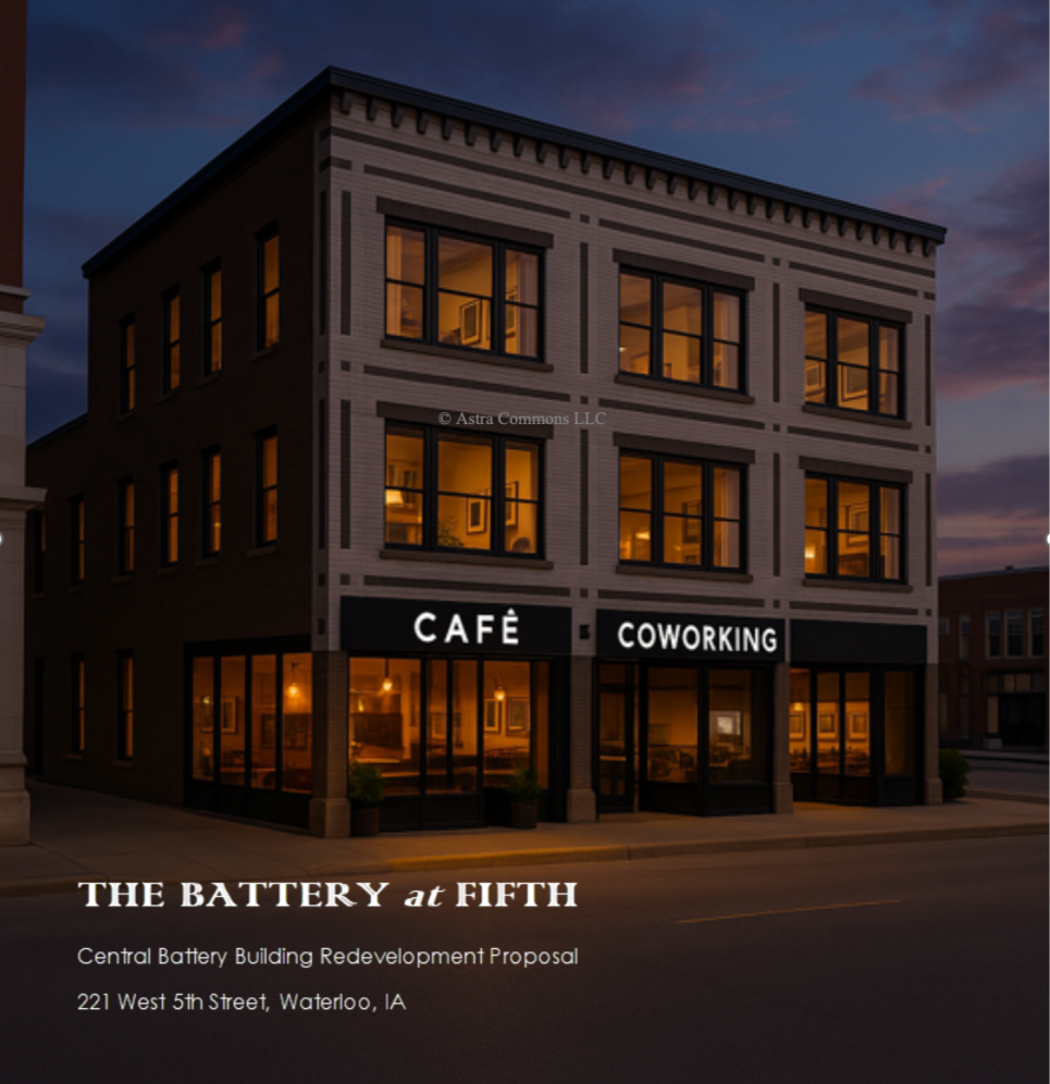 Concept picture of the battery building