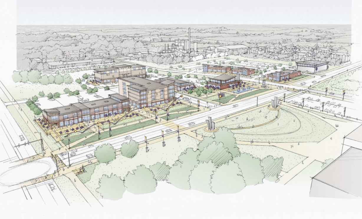 concept sketch of panther town