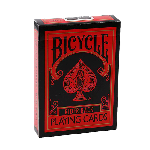 Carte Bicycle Rider Back Reverse (Red and Black) | Jokolarte