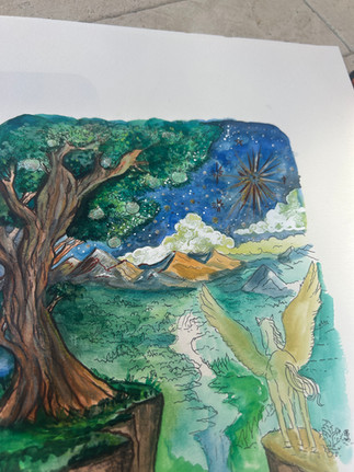 Emmy Lawless Artwork for The Magician's Nephew by C.S Lewis