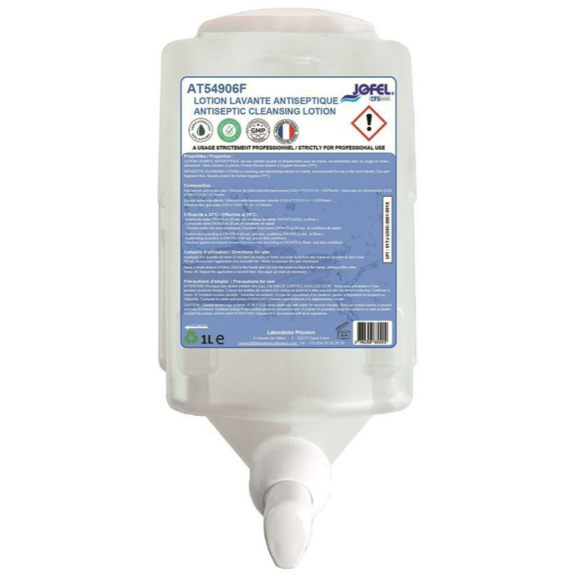 SAVON ANTIBACTERIEN CARTOUCHE 1 L - le colis de 6 unités