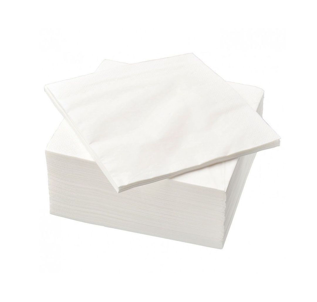 SERVIETTES BLANCHE 30 X30CM
