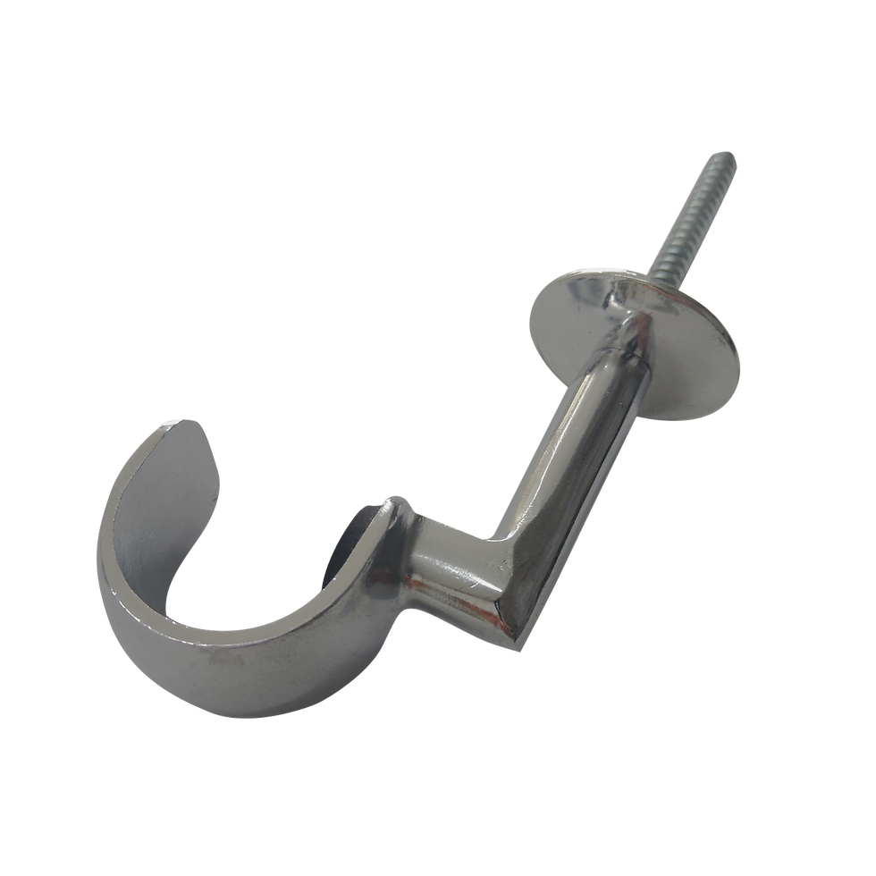 Suporte de Teto para Varão 28mm Aço Escovado | 4.5cm