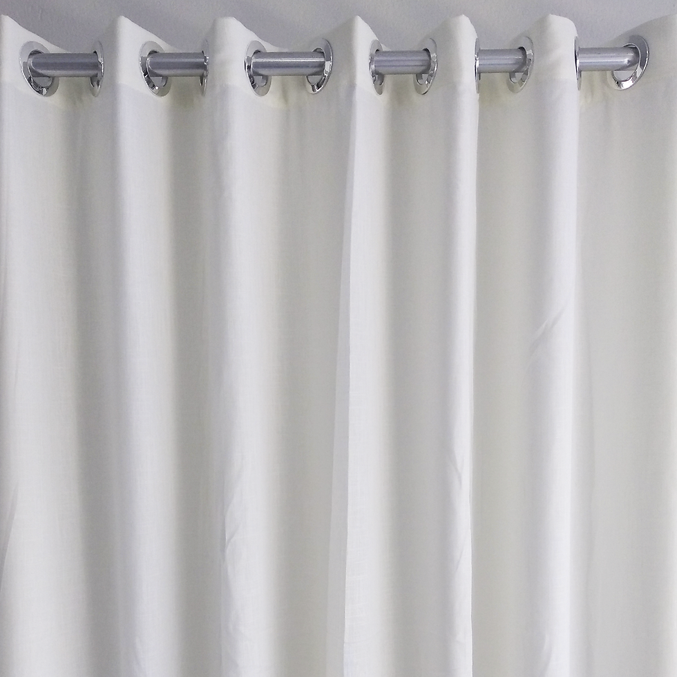 Miniatura: Cortina Duplex Linho Celina Marfim | Tec 2,60 x 2,30m