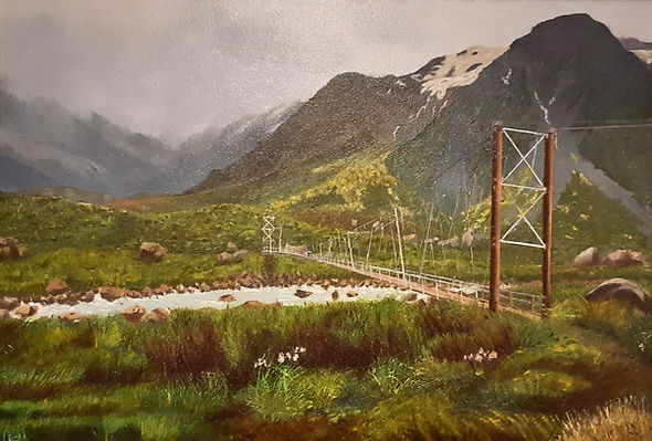 After the rains in Hooker Valley New Zealand