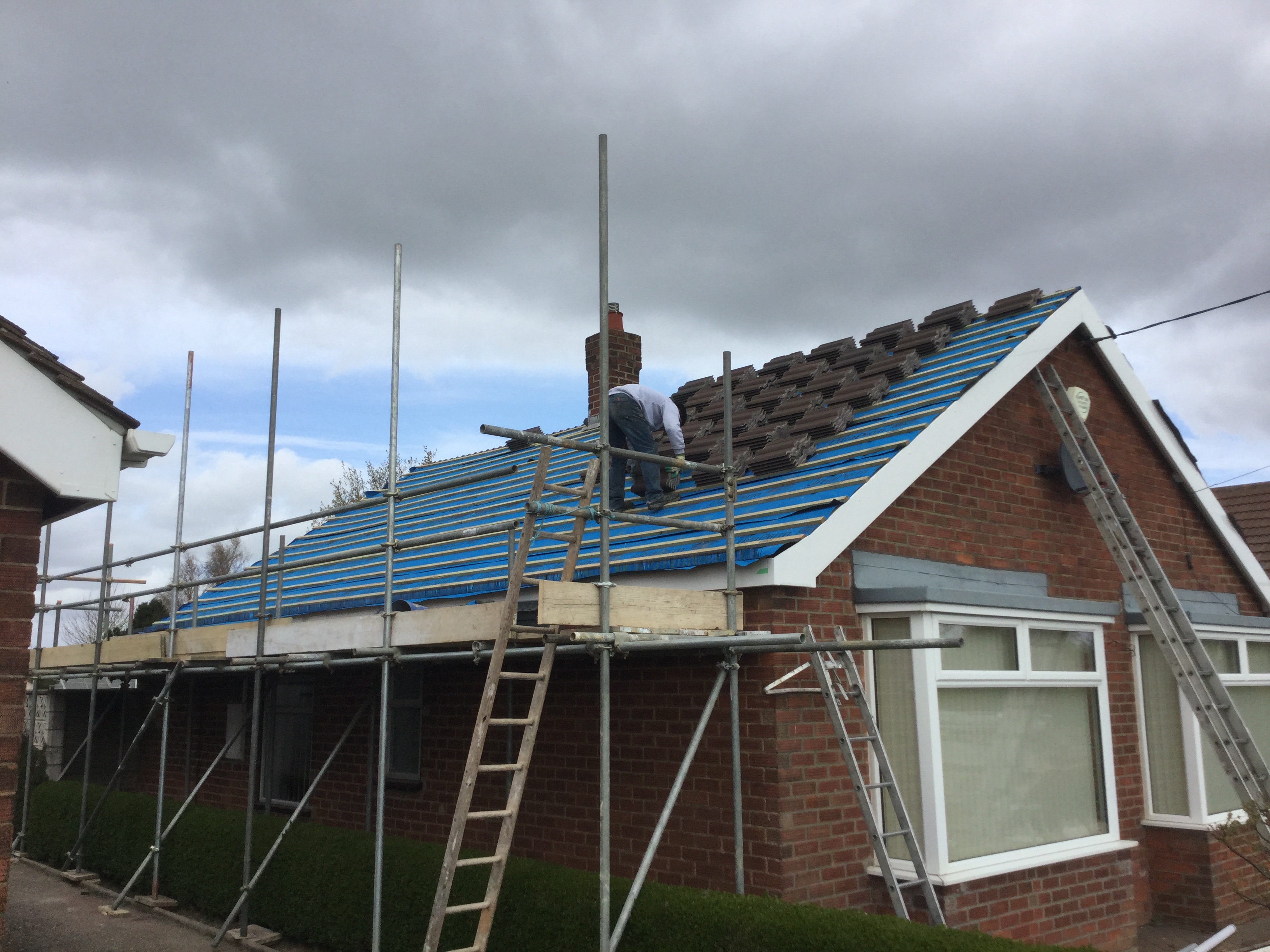 New roof to bungalow