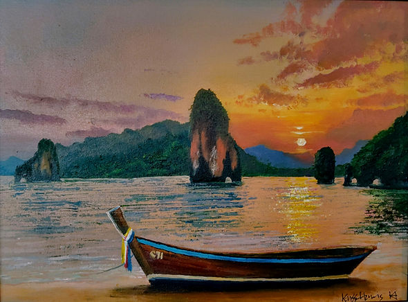 Sunset in Thailand