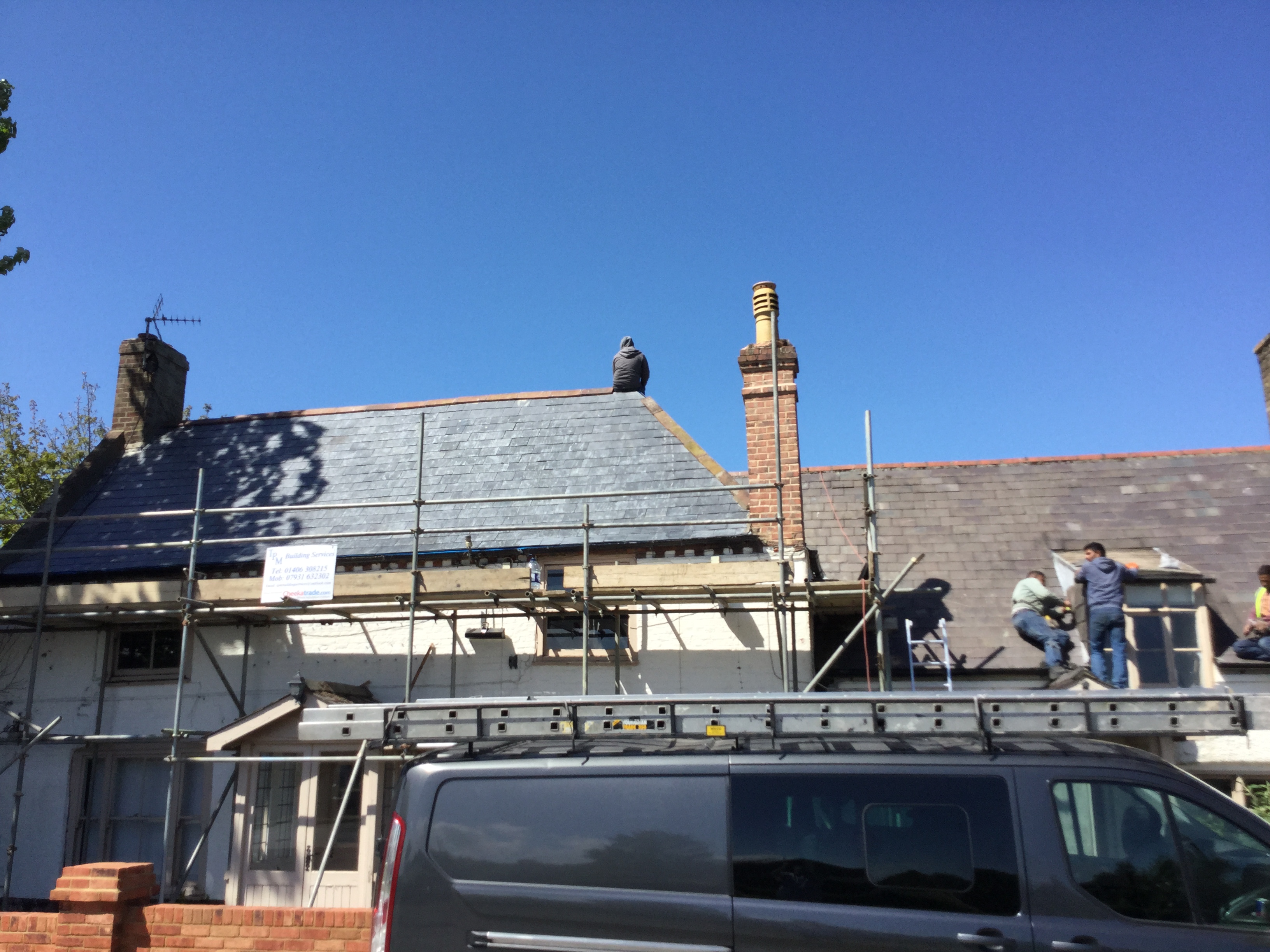 New roof finish