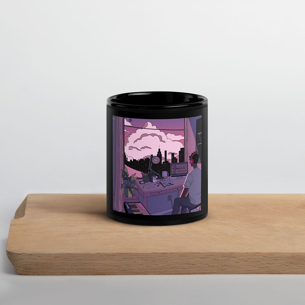 Thumbnail: Black Glossy Mug
