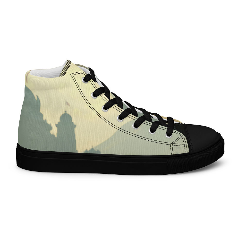Thumbnail: Men’s high top canvas shoes (honor always)