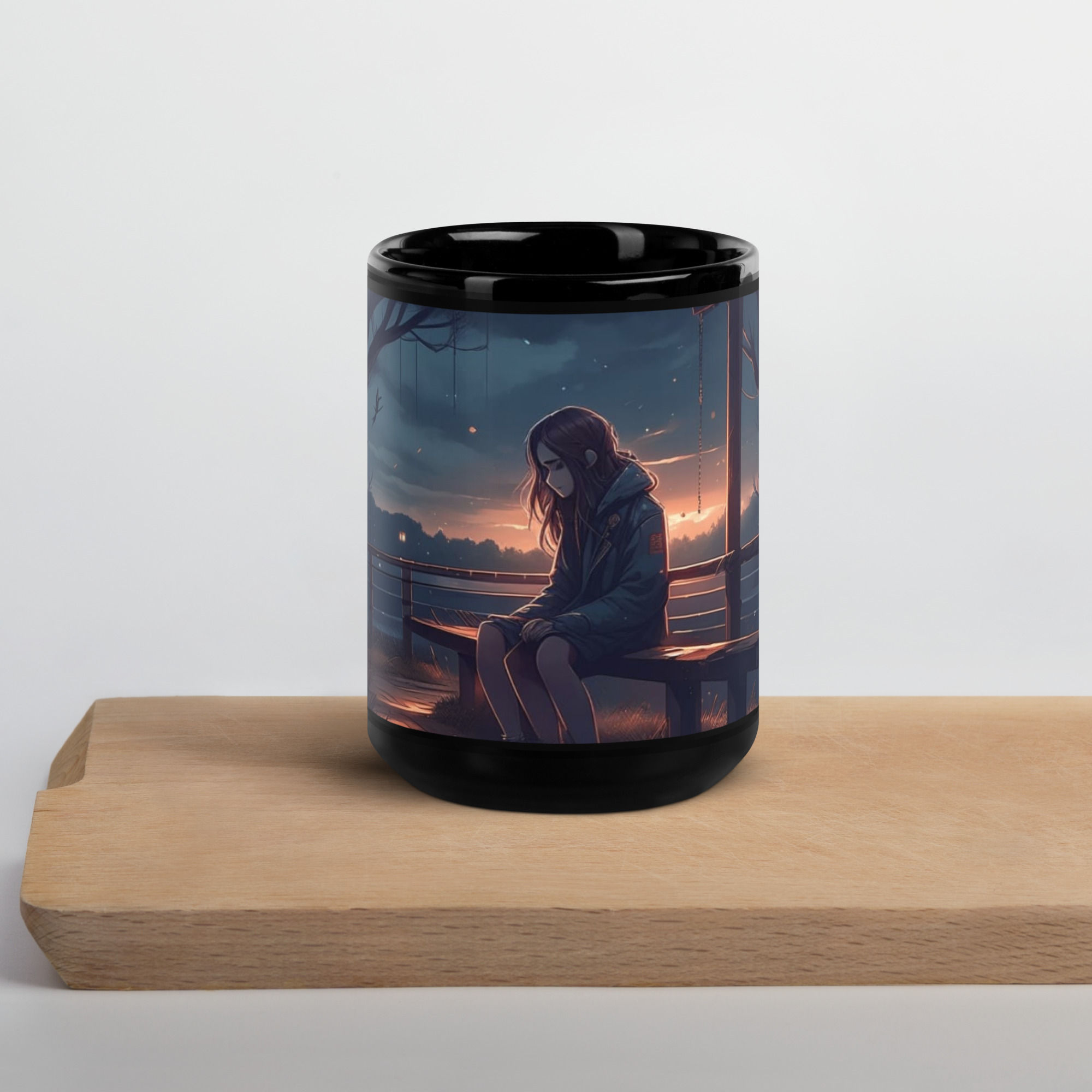 Black Glossy Mug