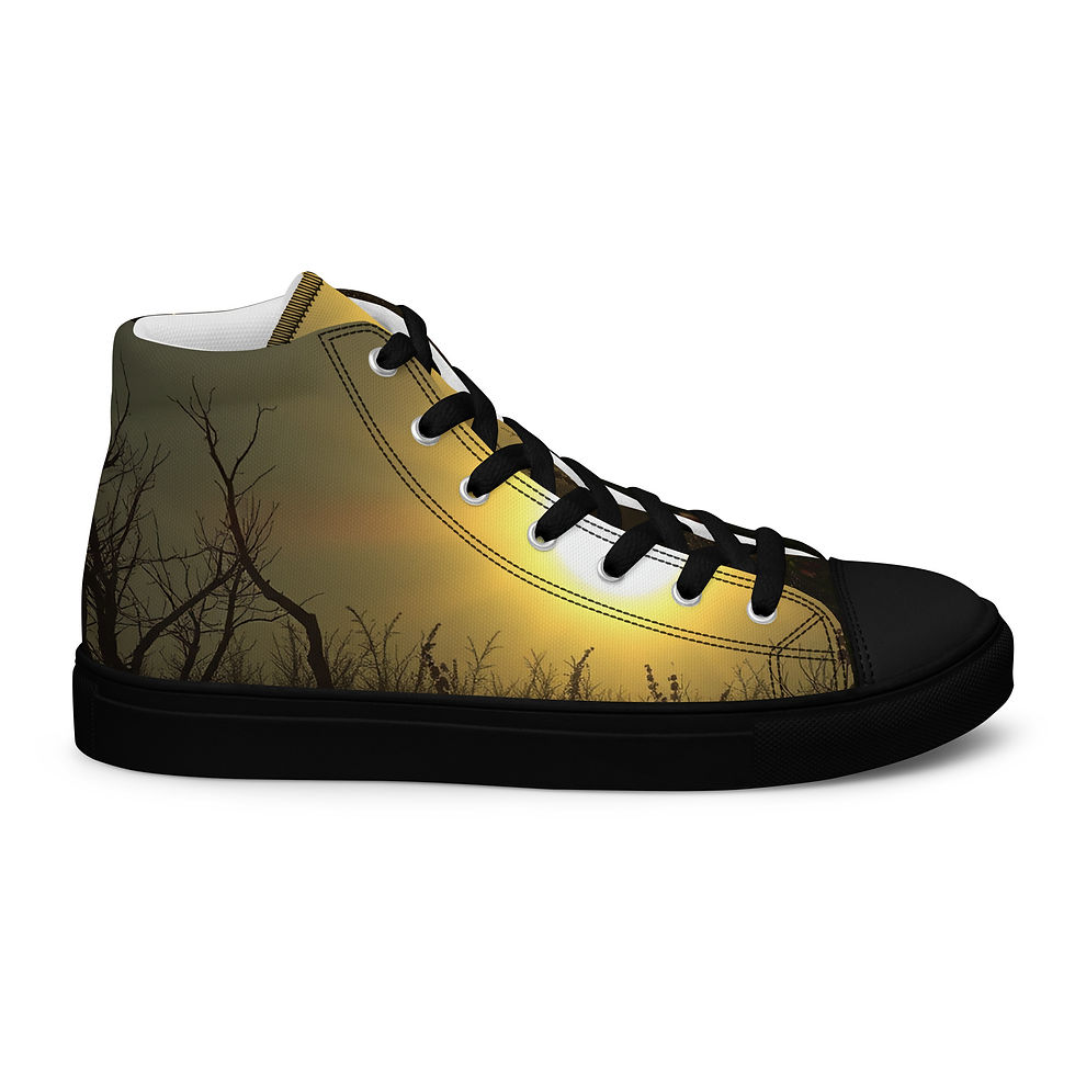 Thumbnail: Women’s high top canvas shoes (underneath your sun is warmth?)