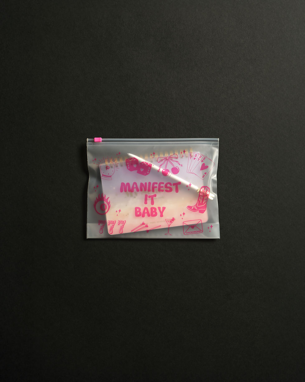 Küçük resim: Manifest It Baby Fermuarlı Poşet