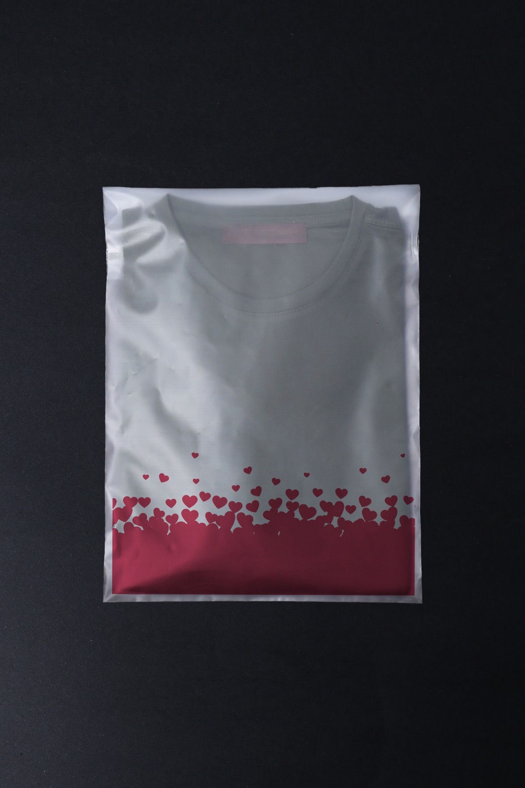 Kargo Bantlı Kalpli Poşet