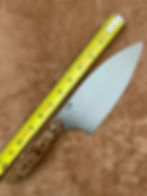 Thumbnail: Dual wood Spalted Maple Burl and Lacewood  12.5” Chefs Knife